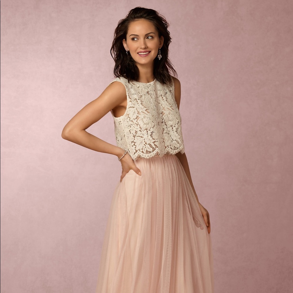 Jenny Yoo BHDLN Pink Tulle Skirt